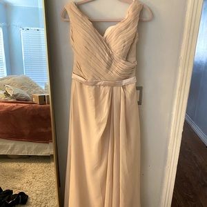 Formal Bridesmaid Dress. Champagne